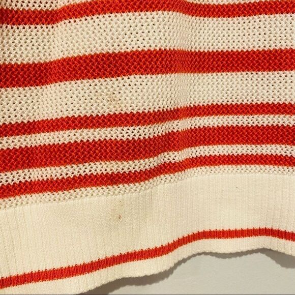 Rag & Bone Jeans Kathie Orange Stripe Sweater Top Size XS - Picture 4 of 5
